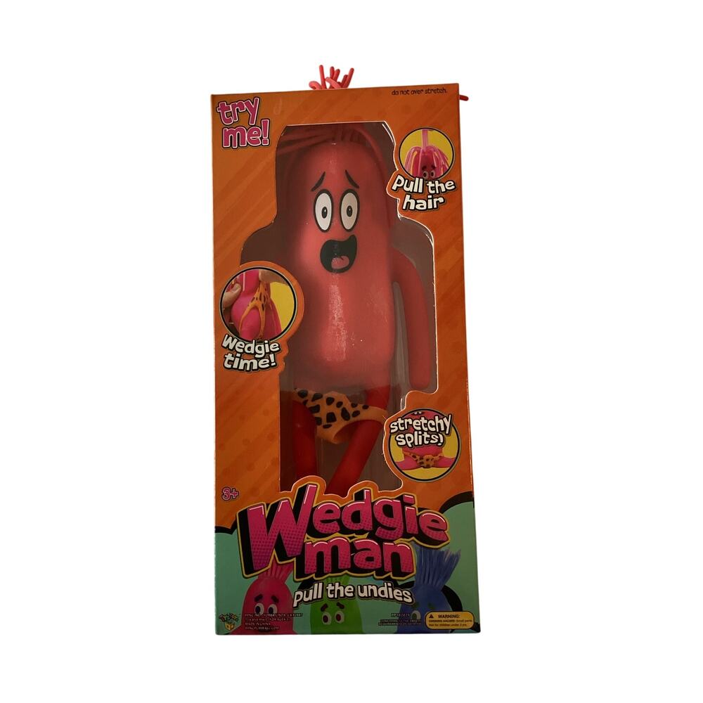 Viral TikTok wedgie Man Squishy stress‎ reliver sensory red new in box fidget